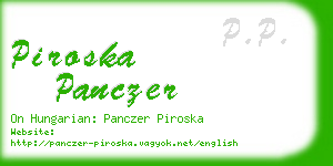 piroska panczer business card